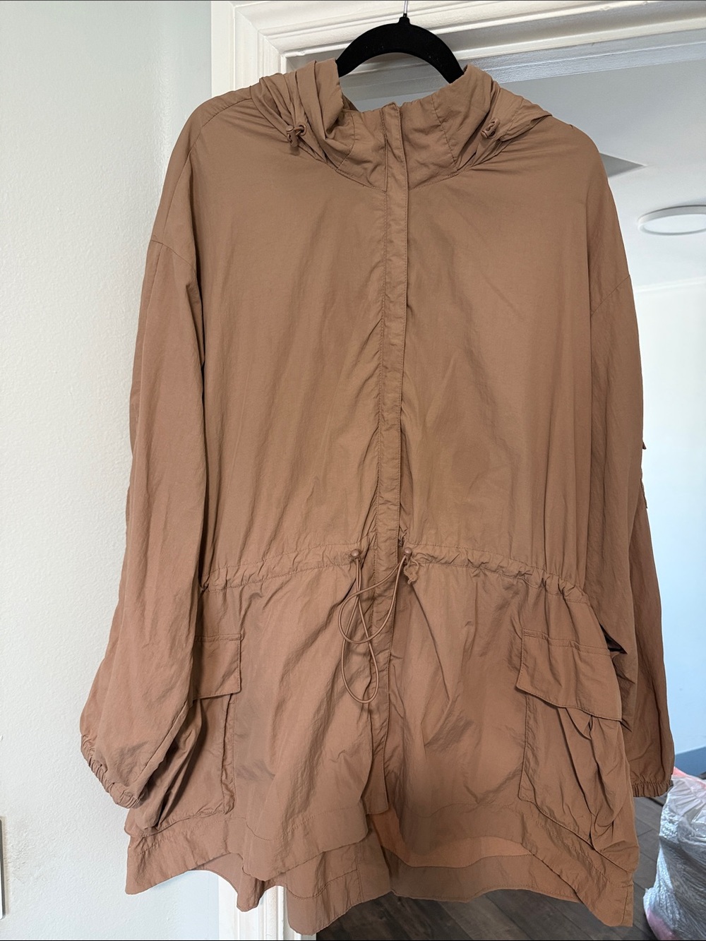 all in motion Tan Hooded Utility Jacket